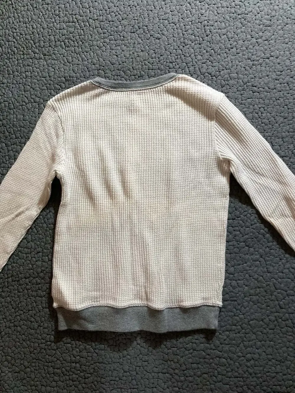 Old Navy Boys Waffle Knit Long Sleeve T-Shirt Awesome Graphic